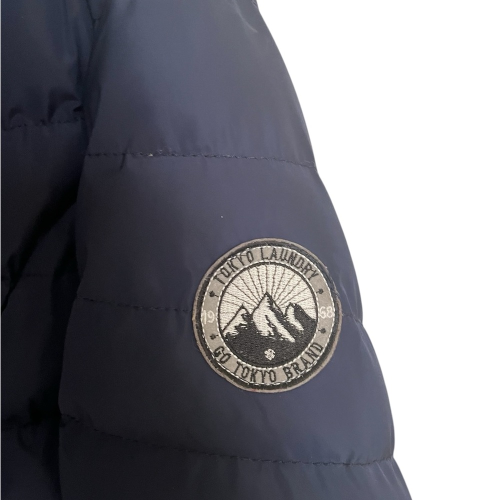 Women's Navy Hooded Jacket - Picture 6 of 12